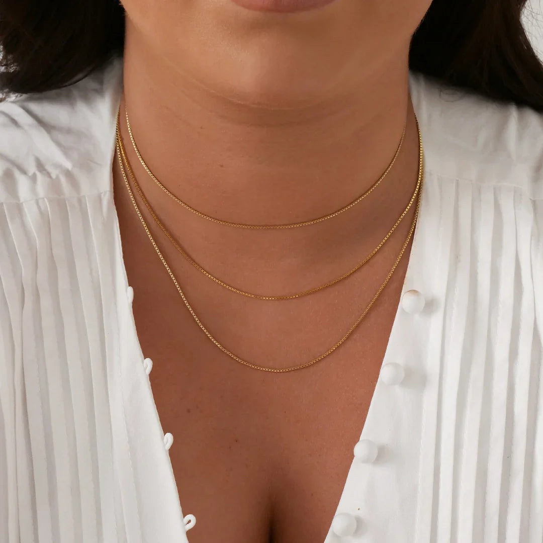 Elegant Gold-Plated Minimalist Chain Necklace