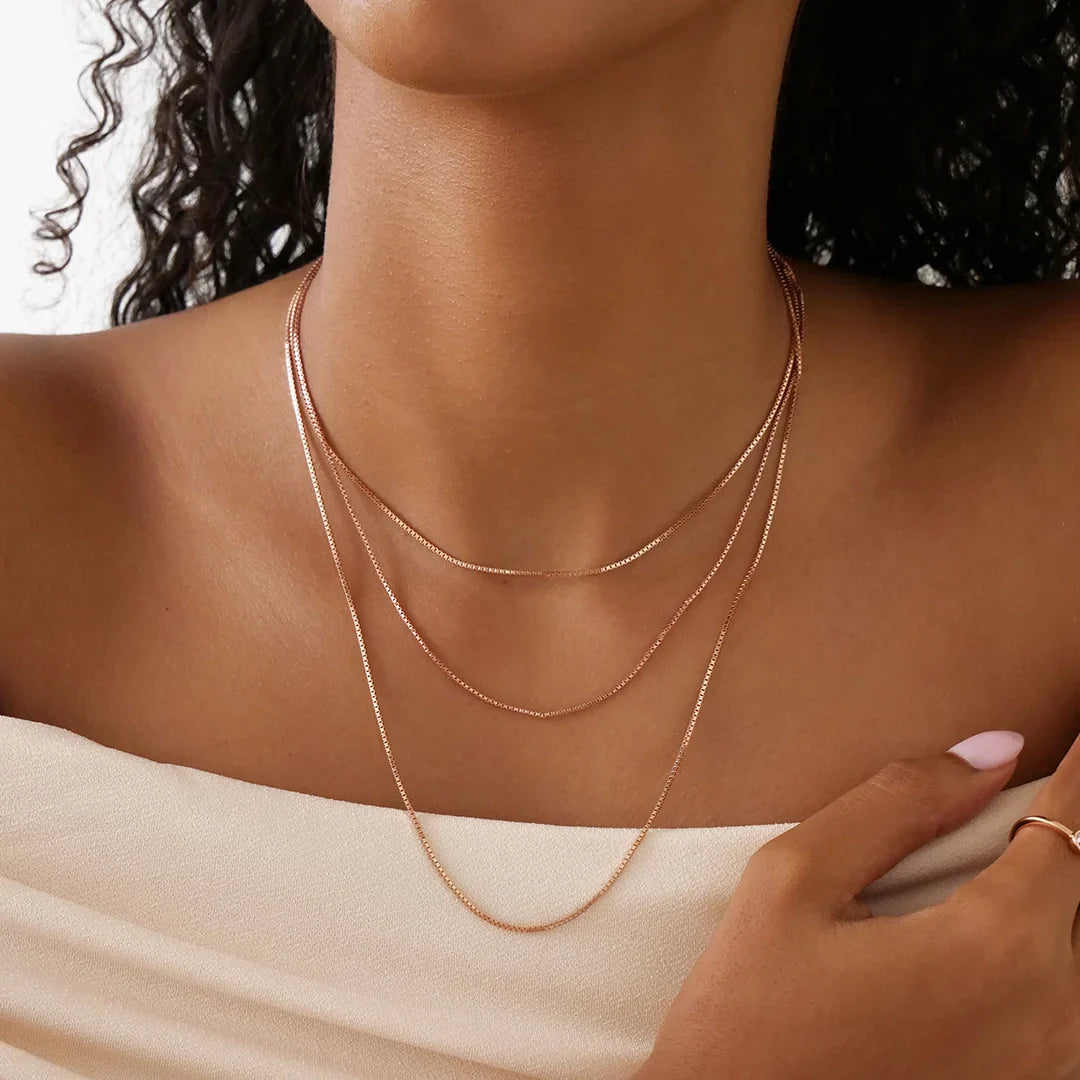 Elegant Gold-Plated Minimalist Chain Necklace