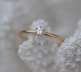 Load image into Gallery viewer, Eternal Elegance: 0.10 CT Round Lab-Grown Diamond Solitaire Ring
