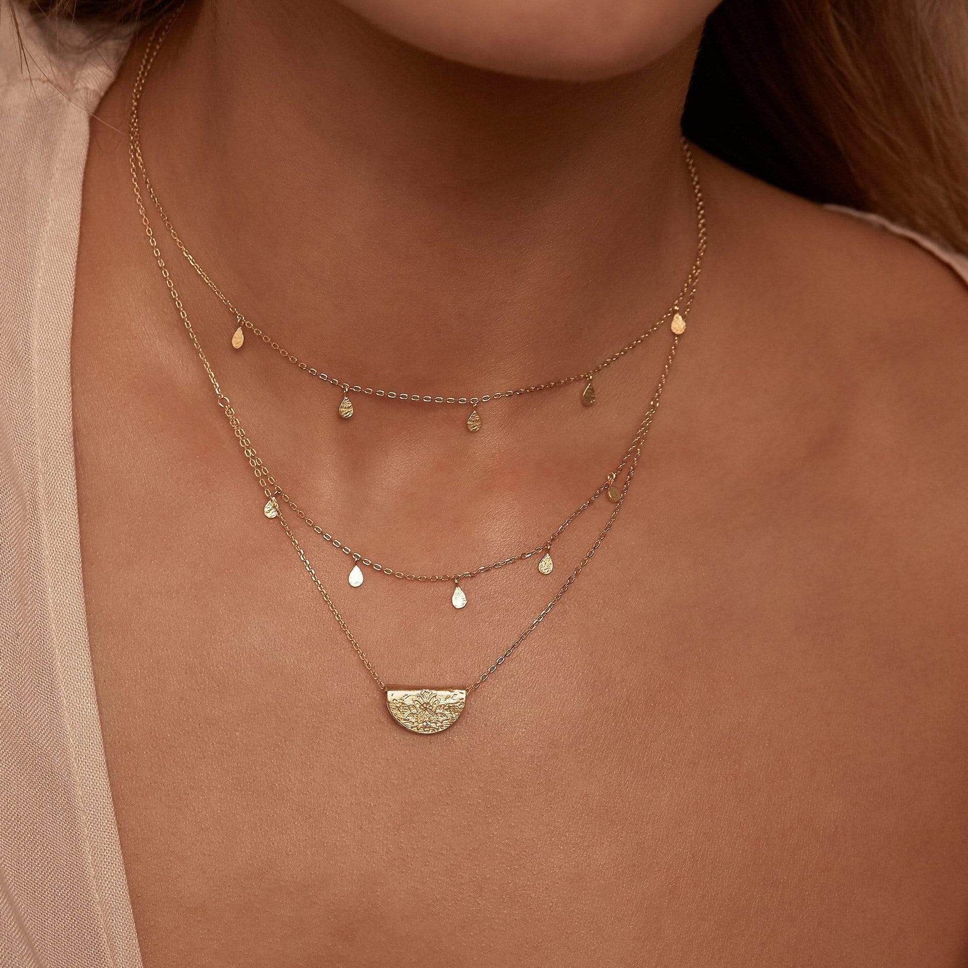 Ethereal Elegance: 0.03 TCW Round Lab Grown Diamond Necklace 7