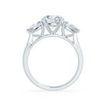 Load image into Gallery viewer, 1.00 CT Round Lab-Grown Diamond Triad Elegance Engagement Ring
