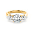 Load image into Gallery viewer, Radiant 1.0 CT Round Lab-Grown Diamond Three Stone Engagement Ring
