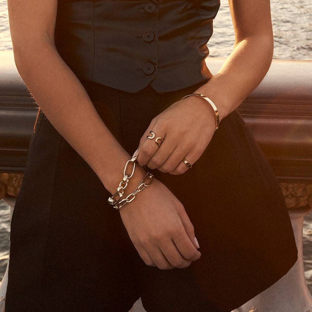 Bold Paperclip Chain Bracelet 12