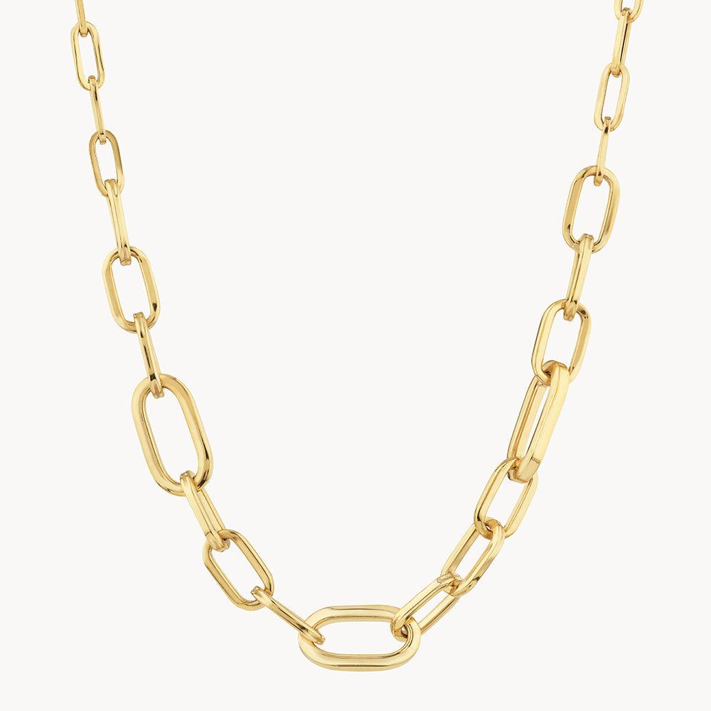 Bold Paperclip Chain Necklace