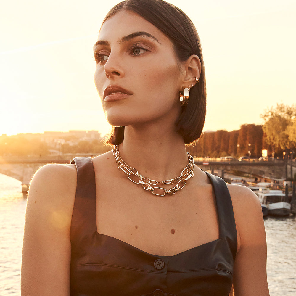 Bold Paperclip Chain Necklace 8