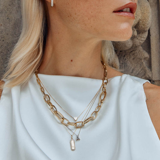 Bold Paperclip Chain Necklace