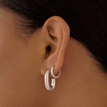 Bold Textured Gold Hoop Earrings for All Genders 18