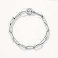 Load image into Gallery viewer, Elegant Silver Paperclip Chain Bracelet
