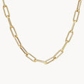 Load image into Gallery viewer, Elegant Gold Paperclip Chain Necklace
