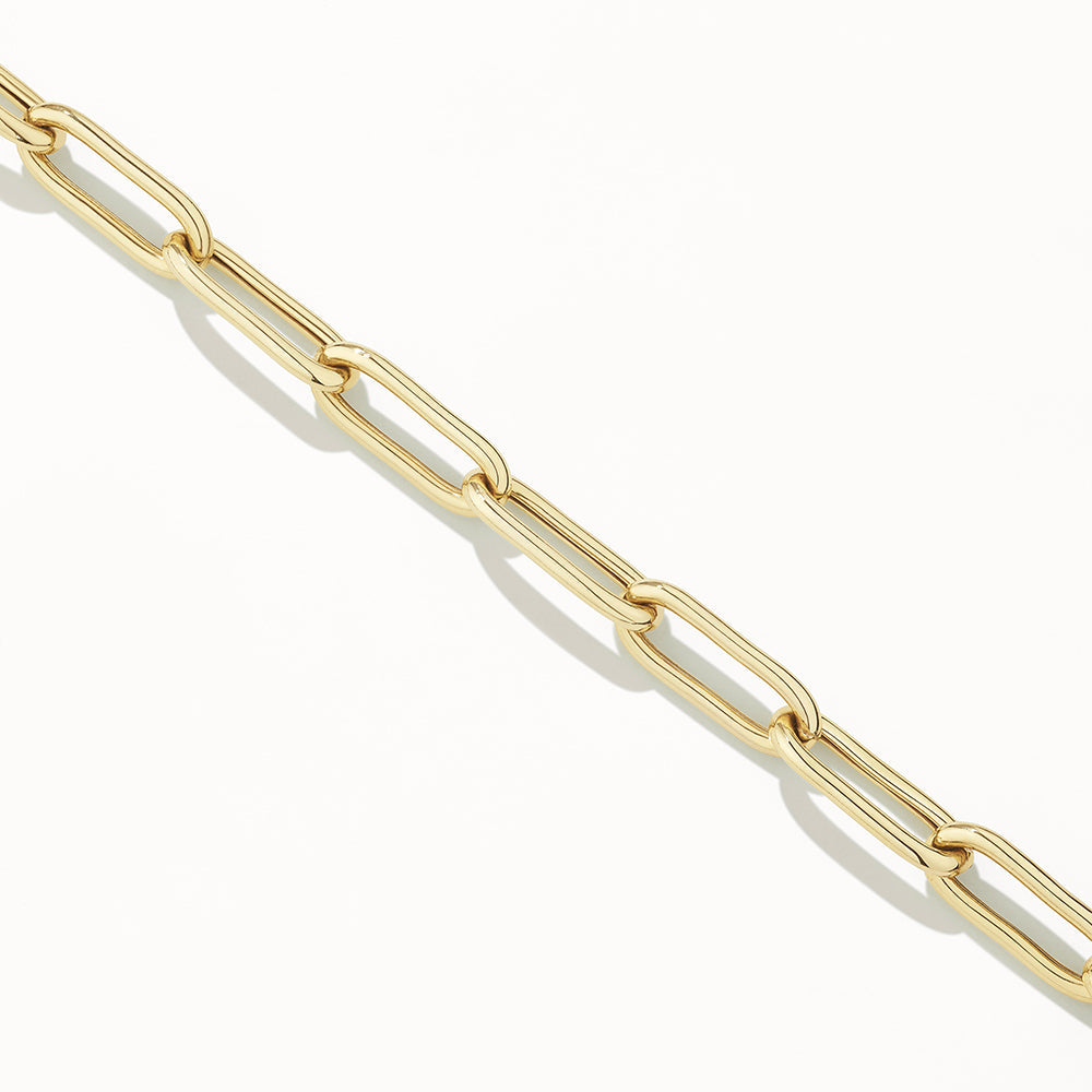 Elegant Gold Paperclip Chain Necklace 10