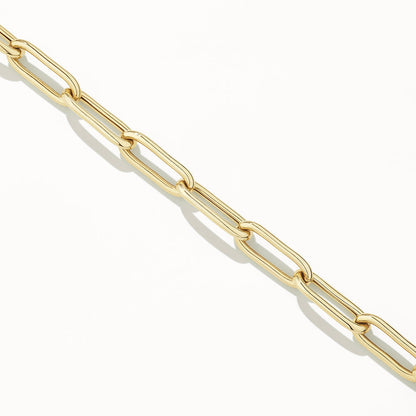 Elegant Gold Paperclip Chain Necklace 10