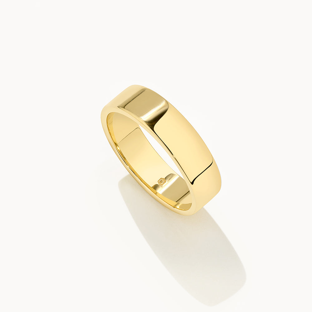 Polished Stacker Wedding Band 5