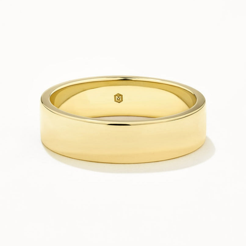 Polished Stacker Wedding Band 1