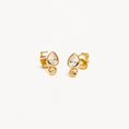 Load image into Gallery viewer, 0.05 Carat Pear Lab-Grown Diamond Gold Stud Earrings
