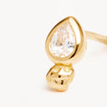 Load image into Gallery viewer, 0.05 Carat Pear Lab-Grown Diamond Gold Stud Earrings
