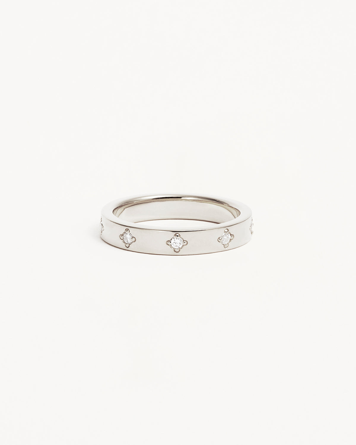Radiant 0.50 TCW Round Lab Grown Diamond Flush Wedding Band 3
