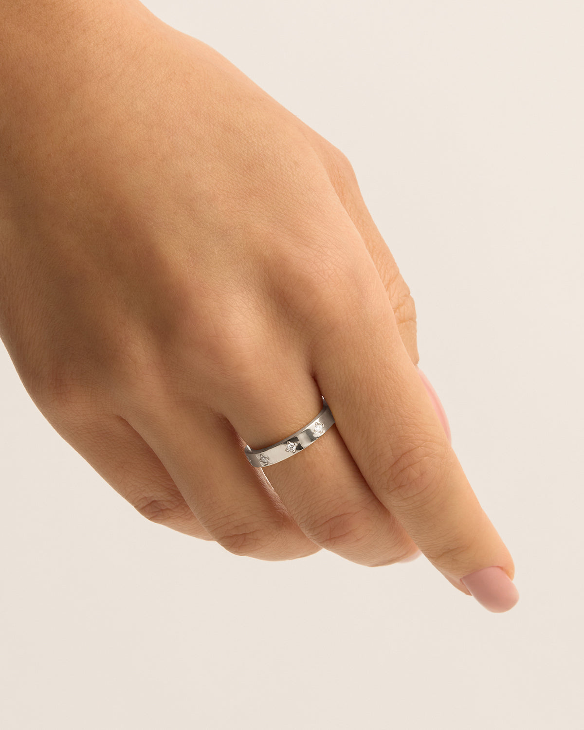 Radiant 0.50 TCW Round Lab Grown Diamond Flush Wedding Band 2