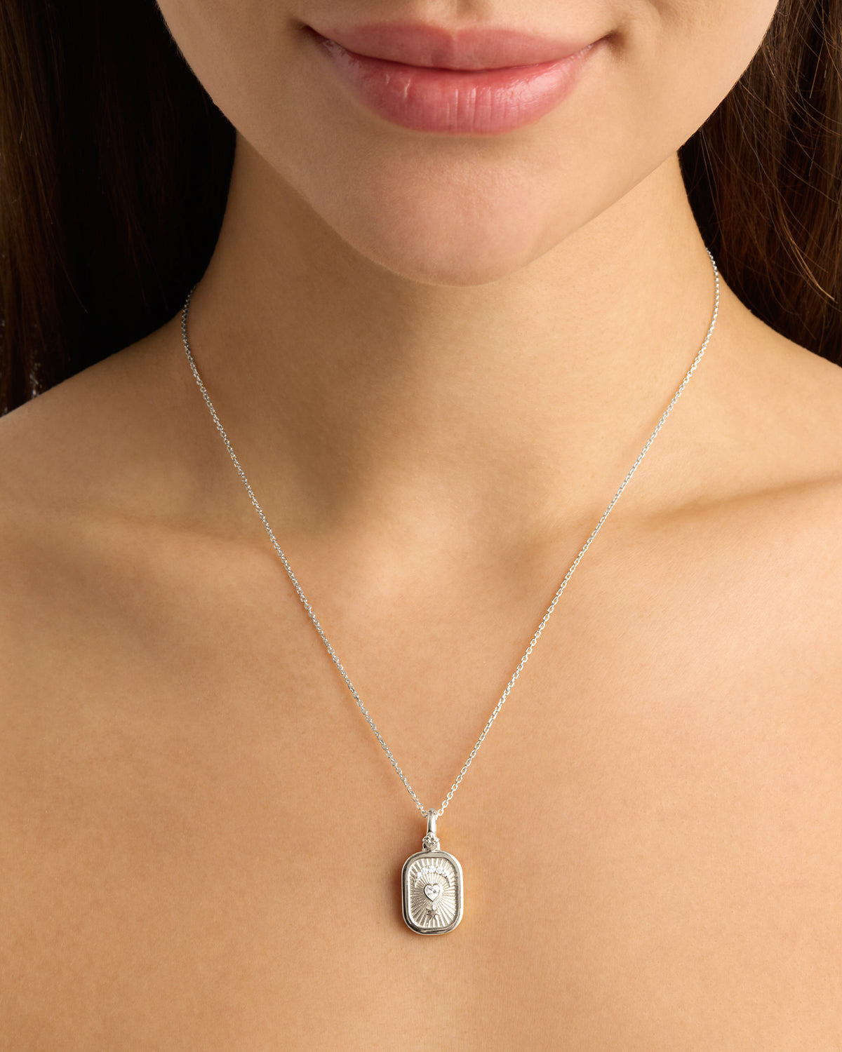 Elegant 0.05 TCW Round Lab Grown Diamond Pendant Necklace 8