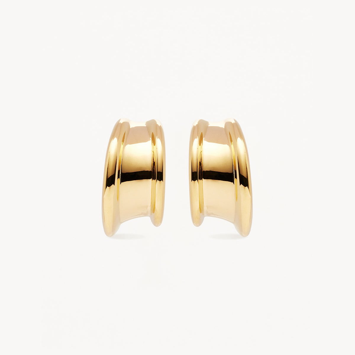 Round Gapped Muse Large Hoop Earrings 1