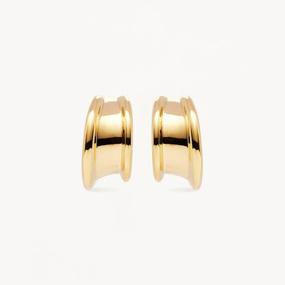 Round Gapped Muse Large Hoop Earrings 1