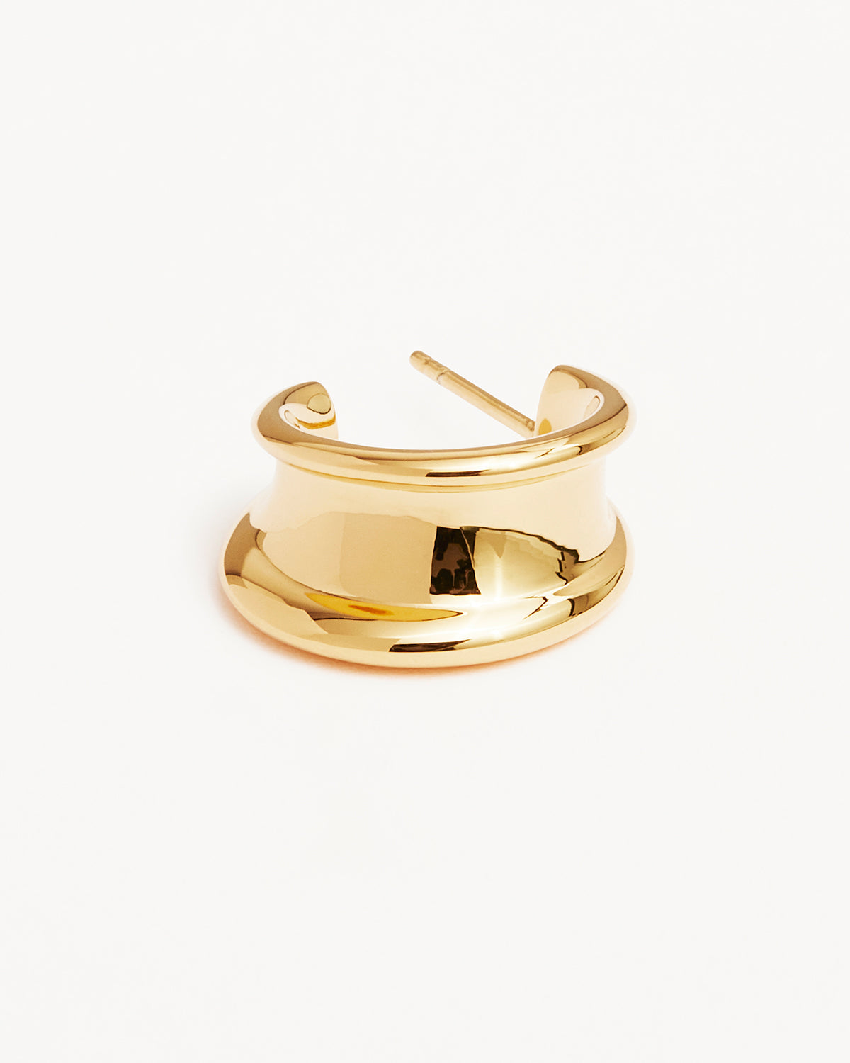 Round Gapped Muse Large Hoop Earrings 7