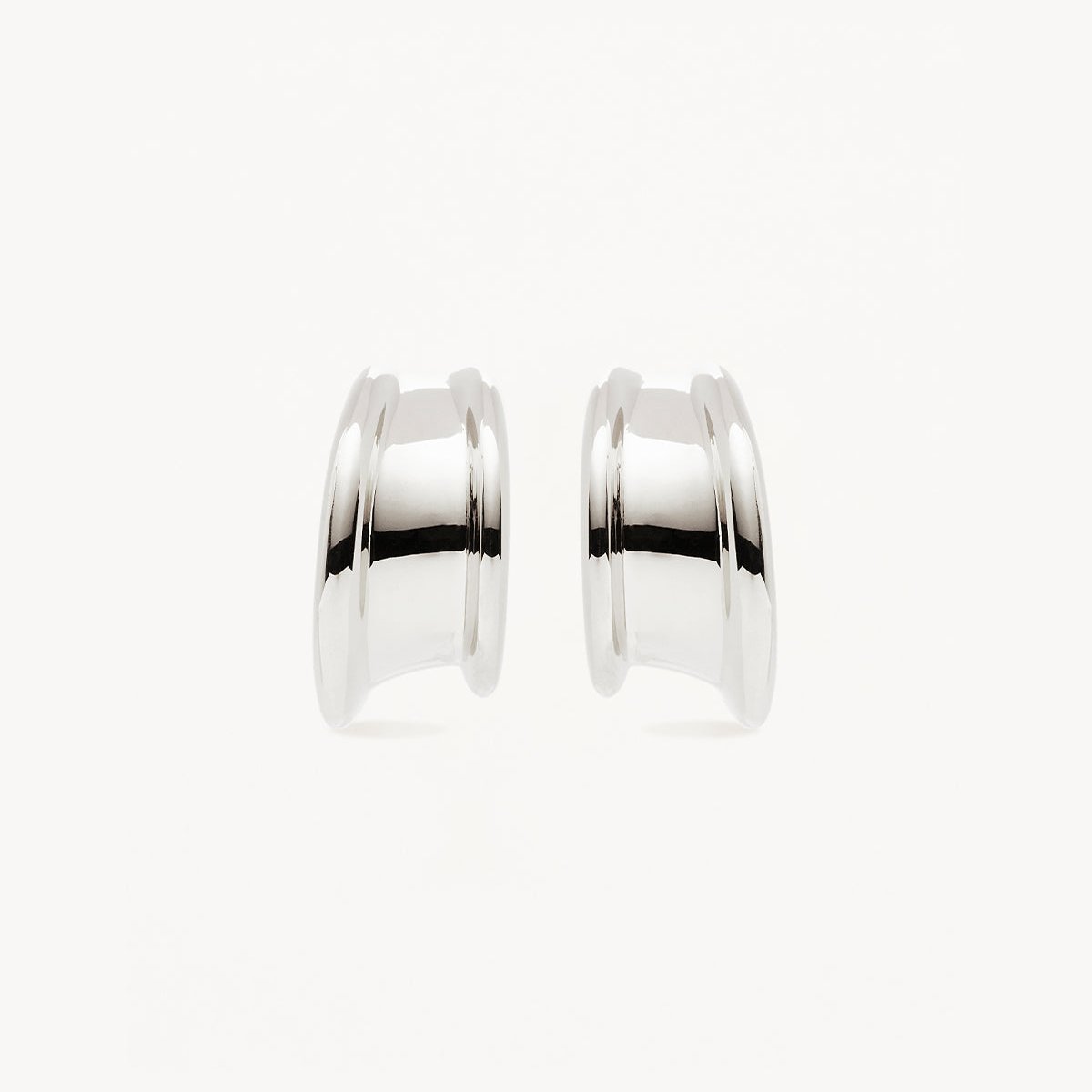 Round Gapped Muse Large Hoop Earrings 3