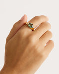 Load image into Gallery viewer, 1.50 CT Green Sapphire Solitaire Gemstone Engagement Ring
