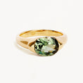 Load image into Gallery viewer, 1.50 CT Green Sapphire Solitaire Gemstone Engagement Ring
