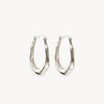 Load image into Gallery viewer, Tapered Energy Large Hoop Earring
