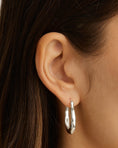 Load image into Gallery viewer, Tapered Energy Large Hoop Earring
