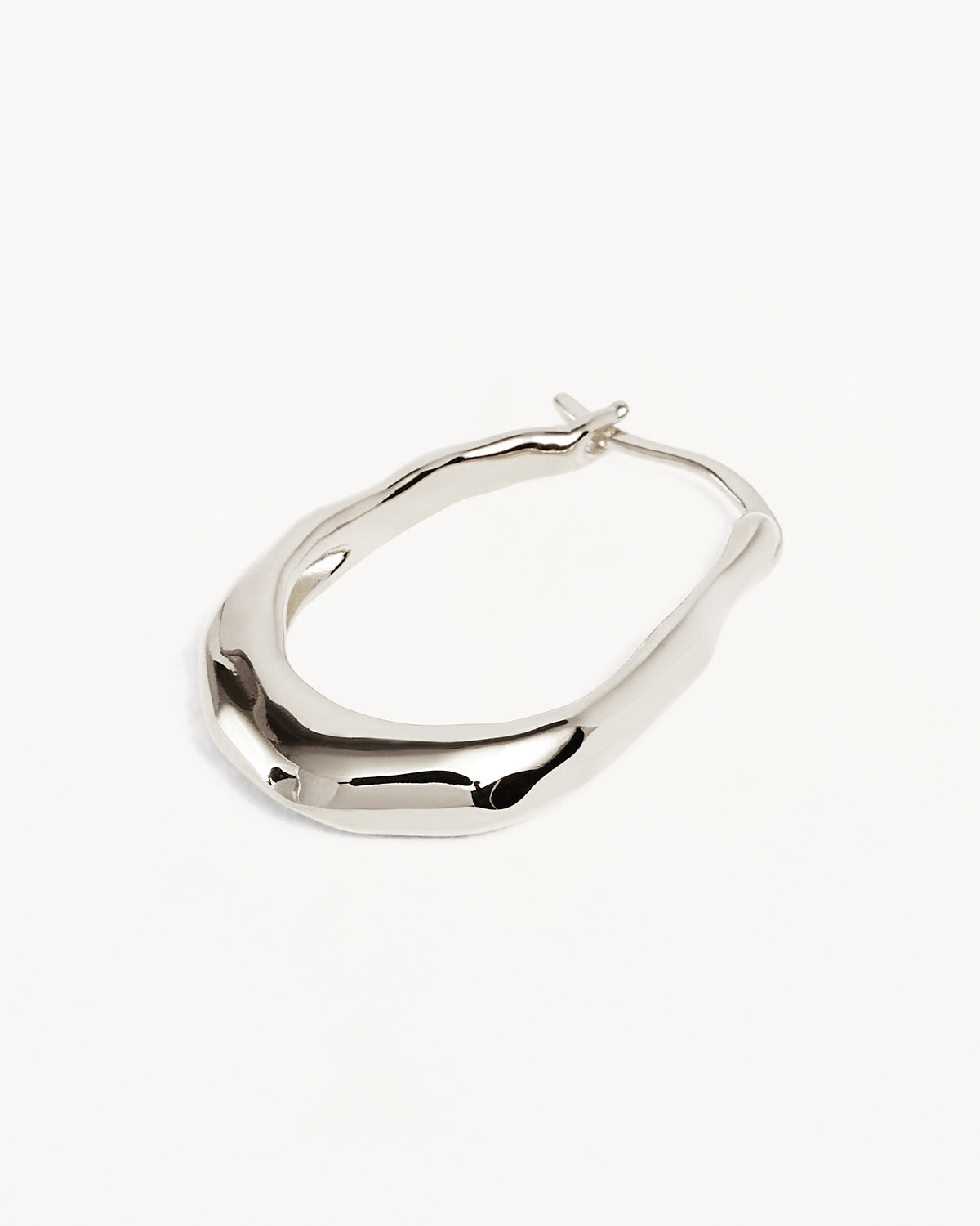 Tapered Energy Large Hoop Earring 6