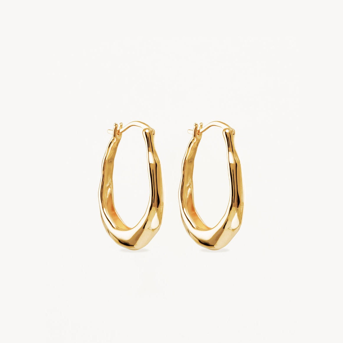 Tapered Energy Large Hoop Earring 1