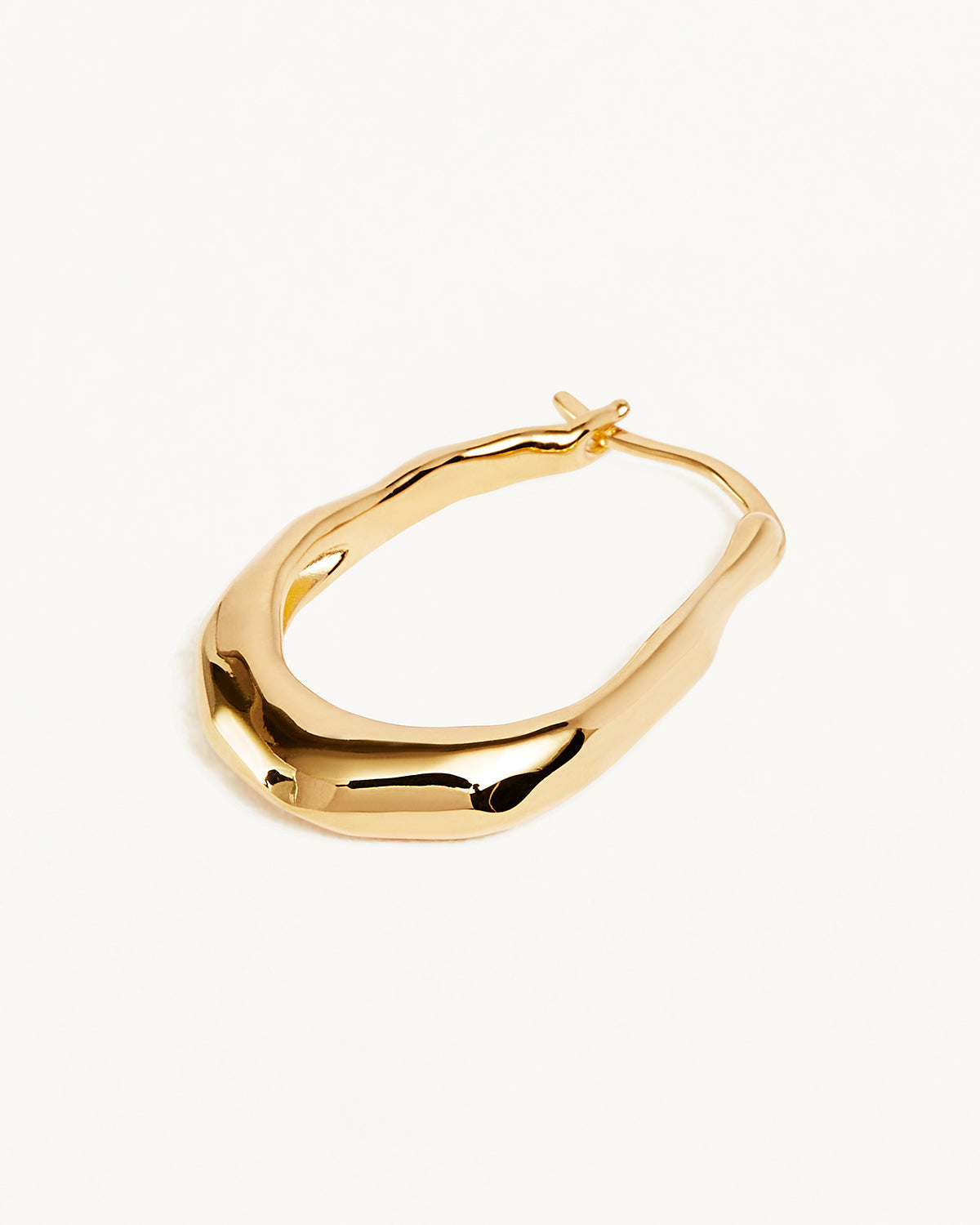 Tapered Energy Large Hoop Earring 5