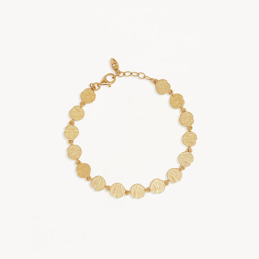 Radiant Circle Gold Coin Bracelet