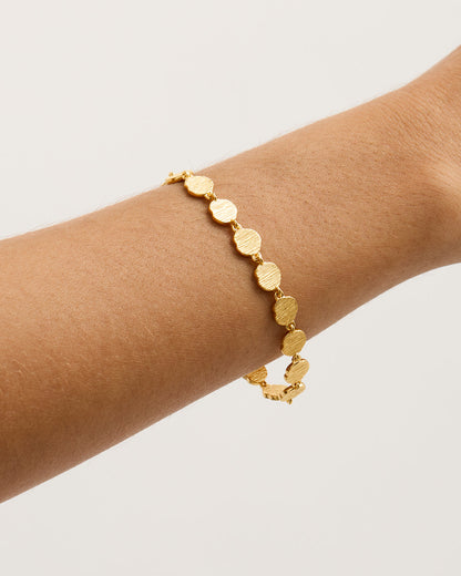 Radiant Circle Gold Coin Bracelet 5