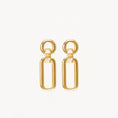 Load image into Gallery viewer, Golden Geometric Bar Drop Earrings
