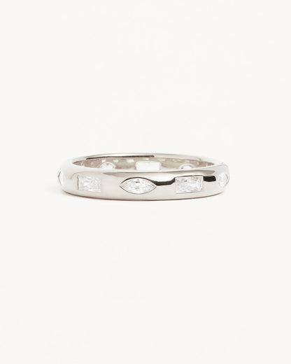 0.50 TCW Marquise & Baguette Flush Setting Lab Grown Diamond Wedding Band 3