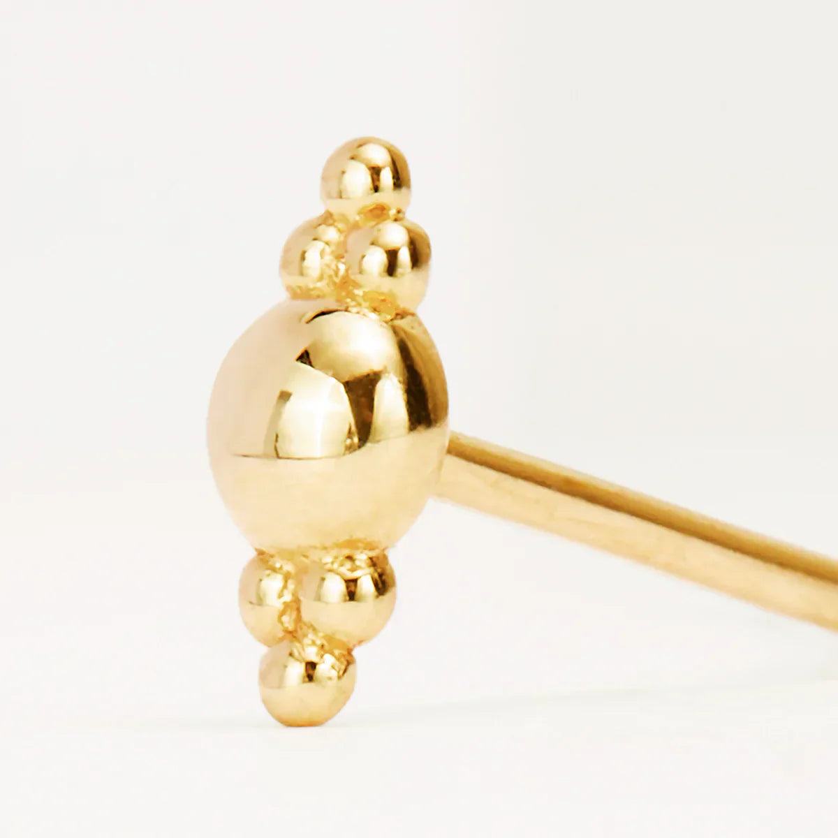 Golden Elegance Single Stud Earring