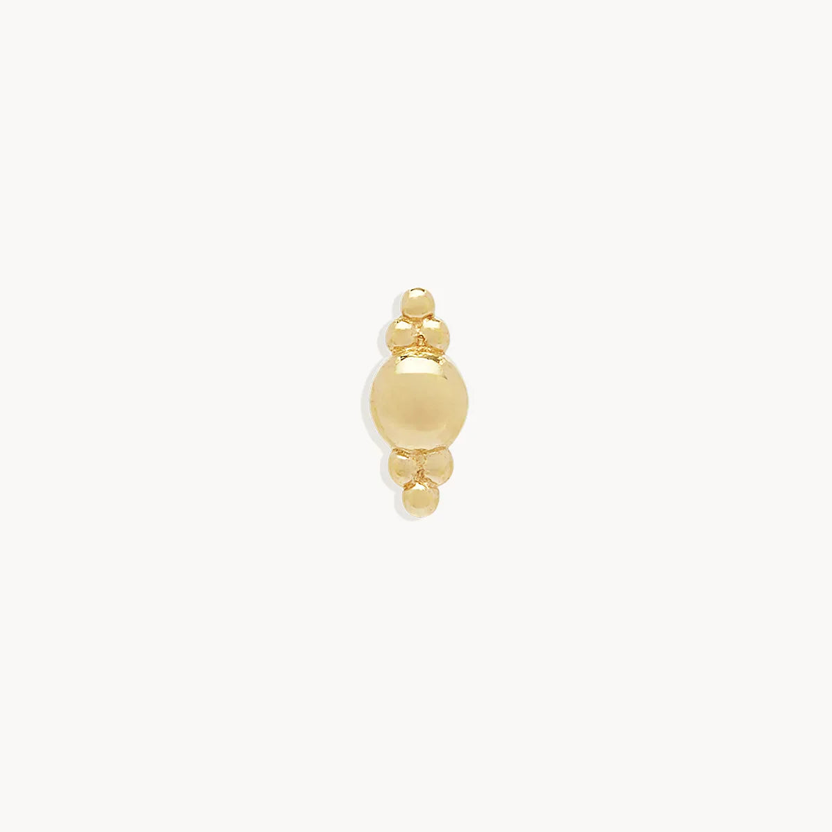 Golden Elegance Single Stud Earring