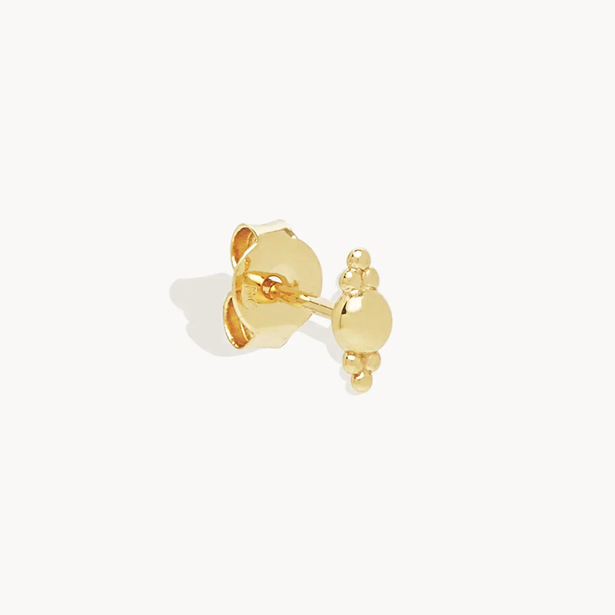 Golden Elegance Single Stud Earring