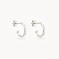 Load image into Gallery viewer, Elegant 0.10 TCW Lab Grown Diamond C-Shaped Hoops
