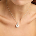 Load image into Gallery viewer, 0.10 TCW Round Lab Grown Diamond Celestial Pendant Necklace
