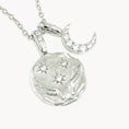 Load image into Gallery viewer, 0.10 TCW Round Lab Grown Diamond Celestial Pendant Necklace
