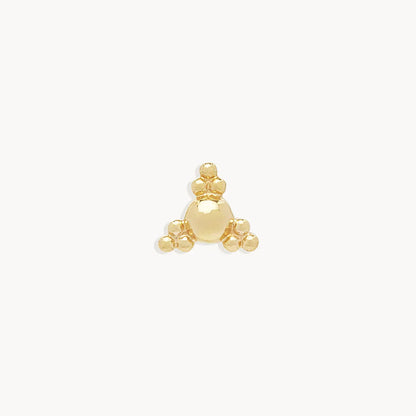 Golden Harmony Single Stud Earring 4