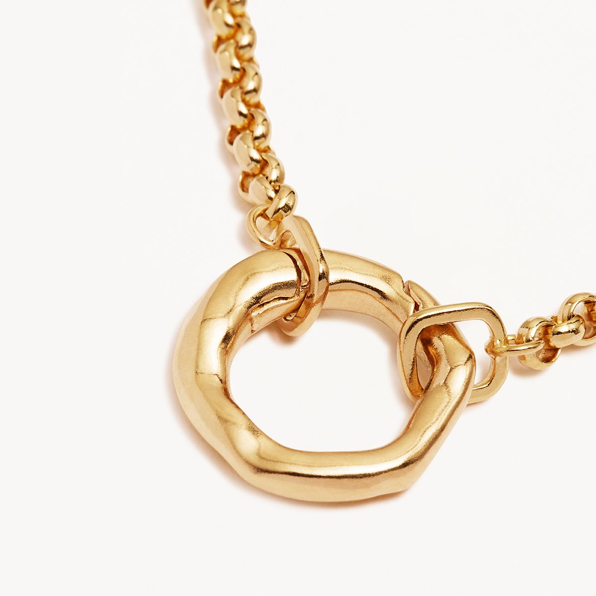 Golden Horizon Linked Circle Necklace 7