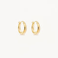 Load image into Gallery viewer, Golden Elegance: Petite Round Hoop Earrings
