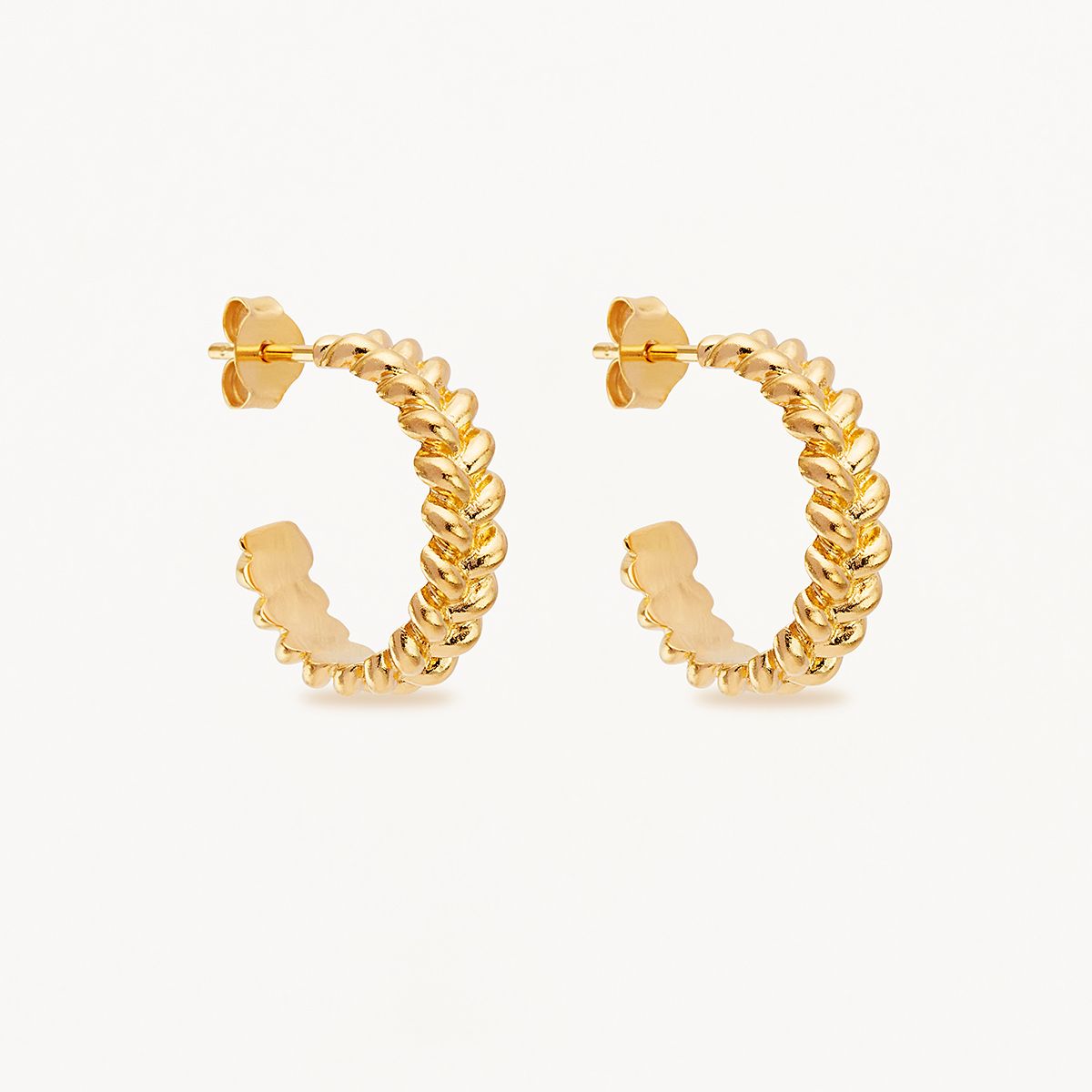 Bubble Shaped Intertwined Hoops Large Earring 1