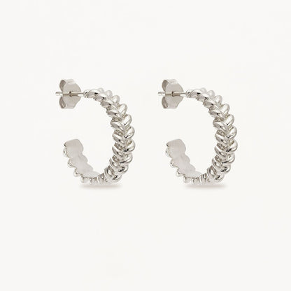 Bubble Shaped Intertwined Hoops Large Earring 3