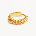 Load image into Gallery viewer, Golden Braided Hoop Earrings
