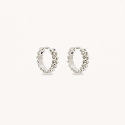 Golden Braided Hoop Earrings 3